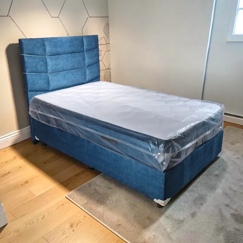 Ліжко підліткове Lion з підйомним механізмом, синій, 120x200 Туреччина